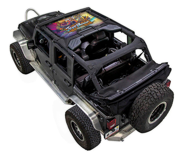 Jeep Wrangler JK JKini-2D Sunshade Mesh Top - SPIDERWEBSHADE