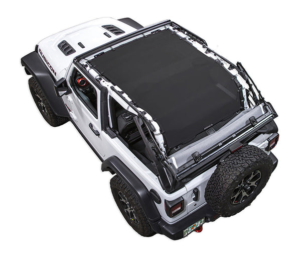 Jeep Wrangler JL Sunshade Mesh Top JL2D Long - SPIDERWEBSHADE